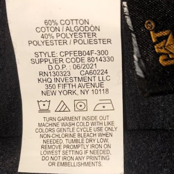 Caterpillar Men's Black Trademark Hoodie Size Medium - Picture 7 of 8